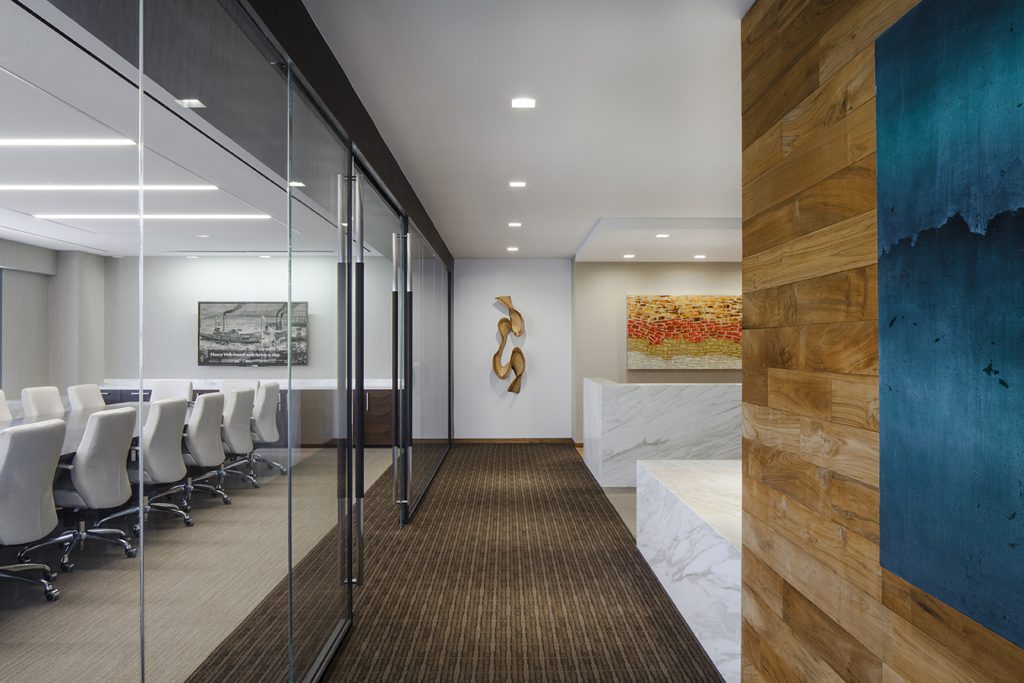Westlake Village meeting room area interior re-design by Wirt Design