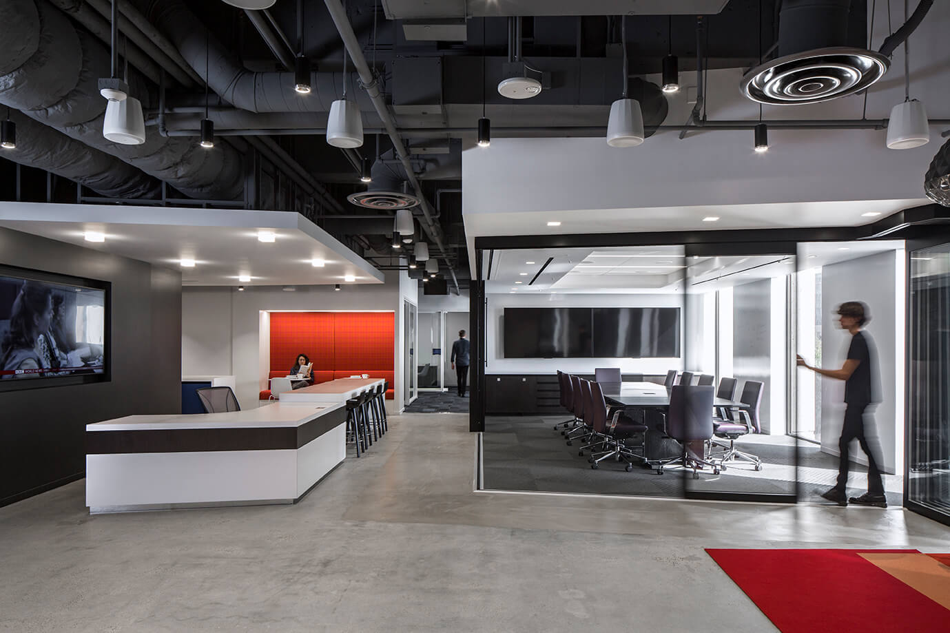 image of sleek modern workplace - antifragile workplace concept image